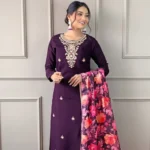 RUTSH CREATION Women Cotton Rayon Kurta Pant Dupatta Set
