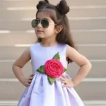 littlejoye Baby Girls Above Knee Party Dress (Yellow, Cap Sleeve)