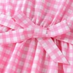 littlejoye Girls Midi/Knee Length Party Dress (Pink, Noodle strap) - Image 3